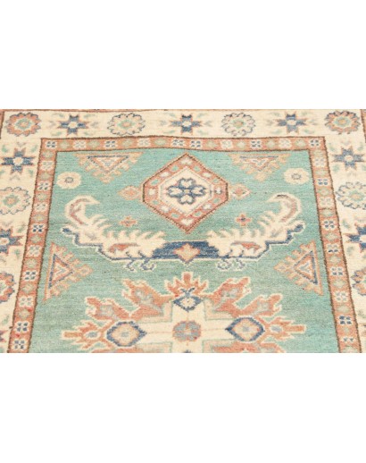 Tappeto Kazak Afghanistan beige azzurro 82x126