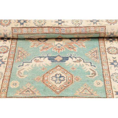 Tappeto Kazak Afghanistan beige azzurro 82x126