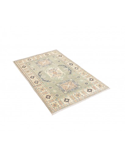 Tappeto Kazak Afghanistan bianco 81x125
