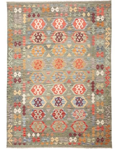 Tappeto Kilim Afghanistan marrone 169x234