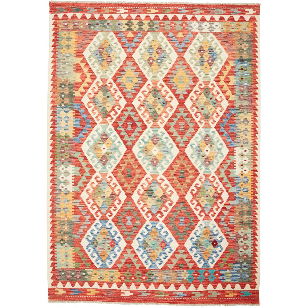 Tappeto Kilim Afghanistan marrone 176x248 Tappeto Kilim Afghanistan marrone 176x248