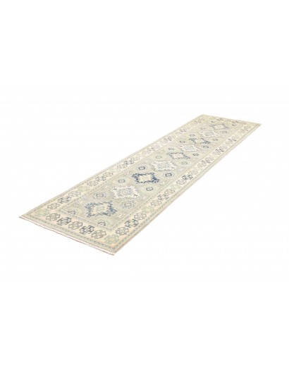 Tappeto Kazak Afghanistan bianco 78x291