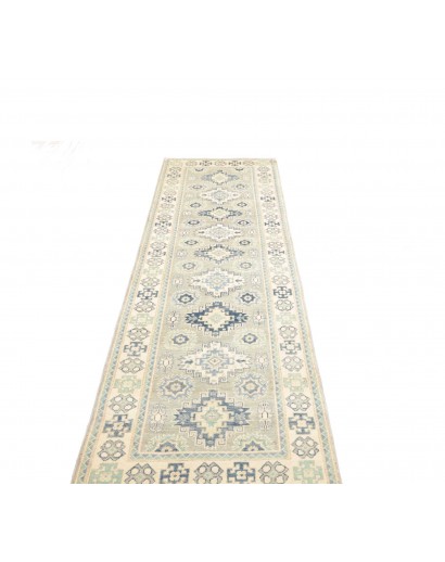 Tappeto Kazak Afghanistan bianco 78x291