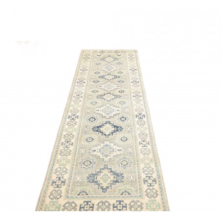 Tappeto Kazak Afghanistan bianco 78x291