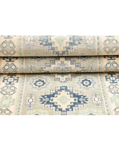 Tappeto Kazak Afghanistan bianco 78x291
