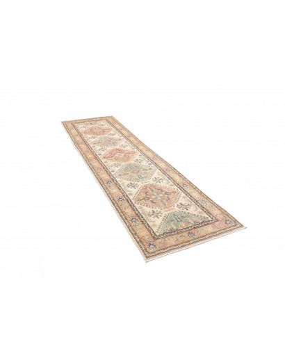 Tappeto Kazak Afghanistan beige giallo 82x296