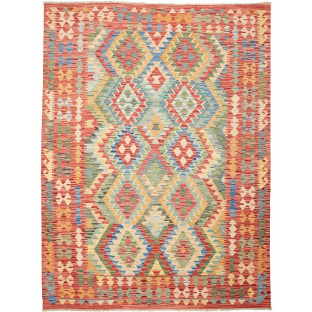 Tappeto Kilim Afghanistan marrone giallo 179x240