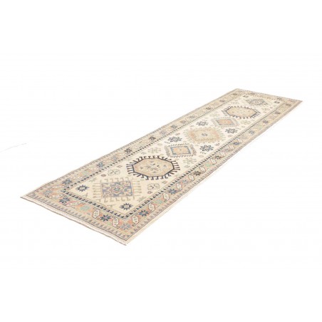 Tappeto Kazak Afghanistan bianco giallo 82x296