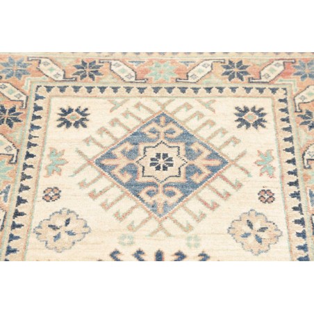 Tappeto Kazak Afghanistan bianco giallo 82x296