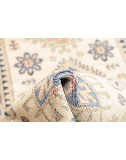 Tappeto Kazak Afghanistan bianco giallo 82x296