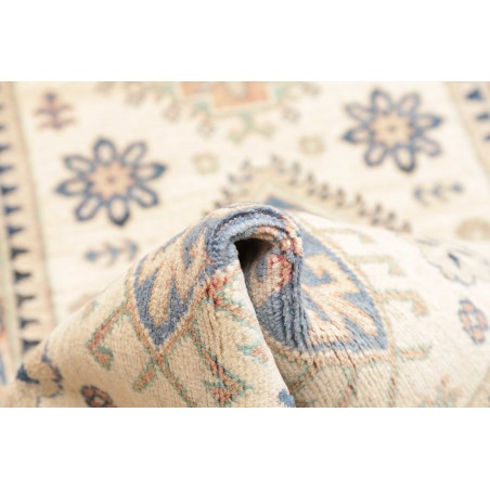 Tappeto Kazak Afghanistan bianco giallo 82x296