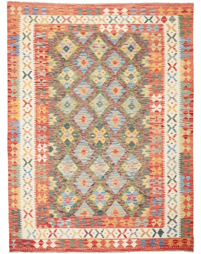 Tappeto Kilim Afghanistan marrone 179x240