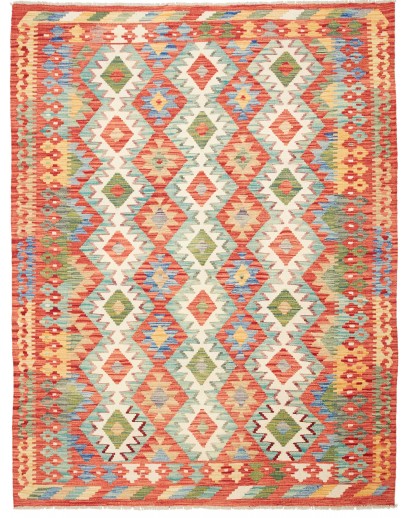 Tappeto Kilim Afghanistan marrone azzurro 171x230