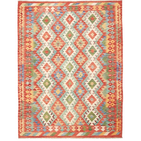 Tappeto Kilim Afghanistan marrone azzurro 171x230
