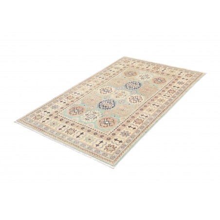 Tappeto Kazak Afghanistan beige azzurro 100x151