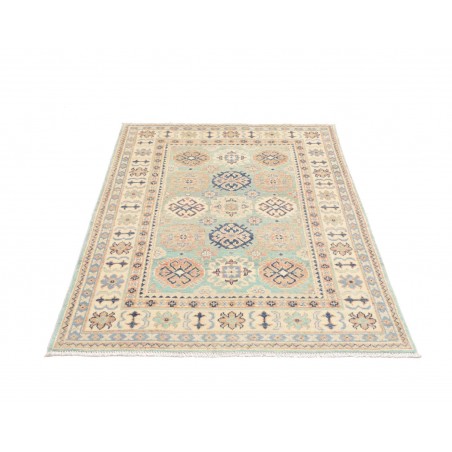 Tappeto Kazak Afghanistan beige azzurro 100x151