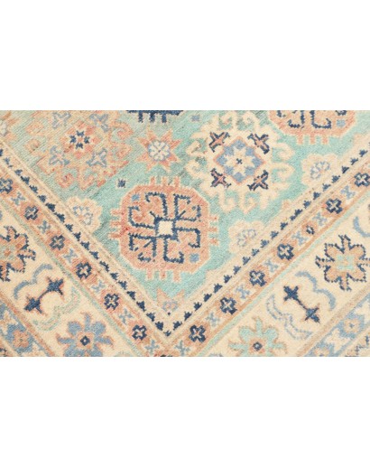 Tappeto Kazak Afghanistan beige azzurro 100x151