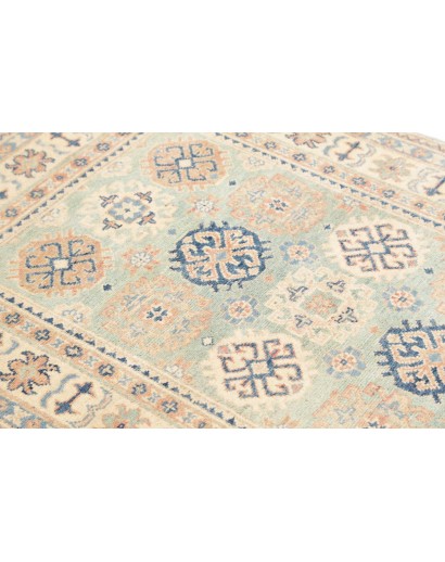 Tappeto Kazak Afghanistan beige azzurro 100x151