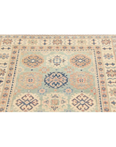 Tappeto Kazak Afghanistan beige azzurro 100x151