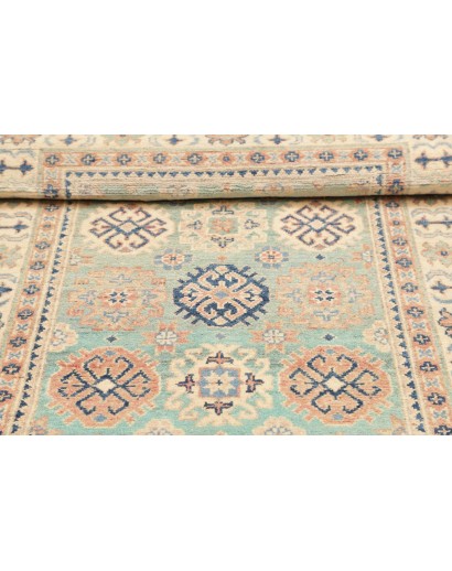 Tappeto Kazak Afghanistan beige azzurro 100x151