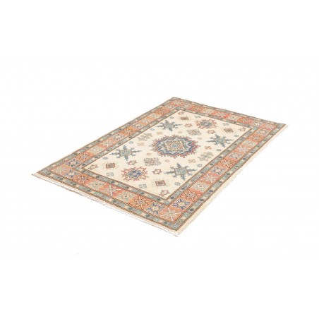 Tappeto Kazak Afghanistan bianco grigio 100x144