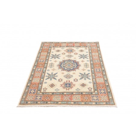 Tappeto Kazak Afghanistan bianco grigio 100x144