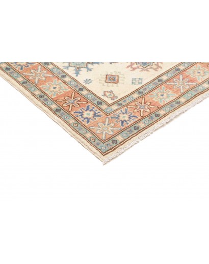 Tappeto Kazak Afghanistan bianco grigio 100x144