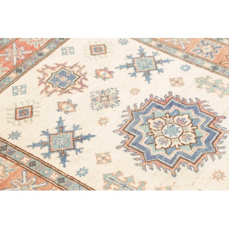 Tappeto Kazak Afghanistan bianco grigio 100x144