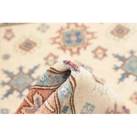 Tappeto Kazak Afghanistan bianco grigio 100x144