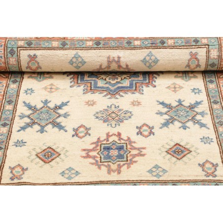 Tappeto Kazak Afghanistan bianco grigio 100x144