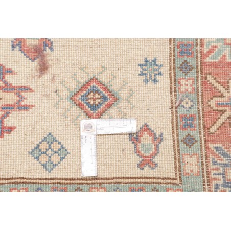 Tappeto Kazak Afghanistan bianco grigio 100x144