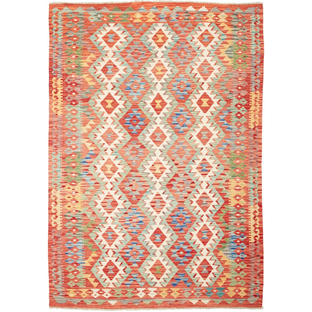 Tappeto Kilim Afghanistan marrone 168x244 Tappeto Kilim Afghanistan marrone 168x244