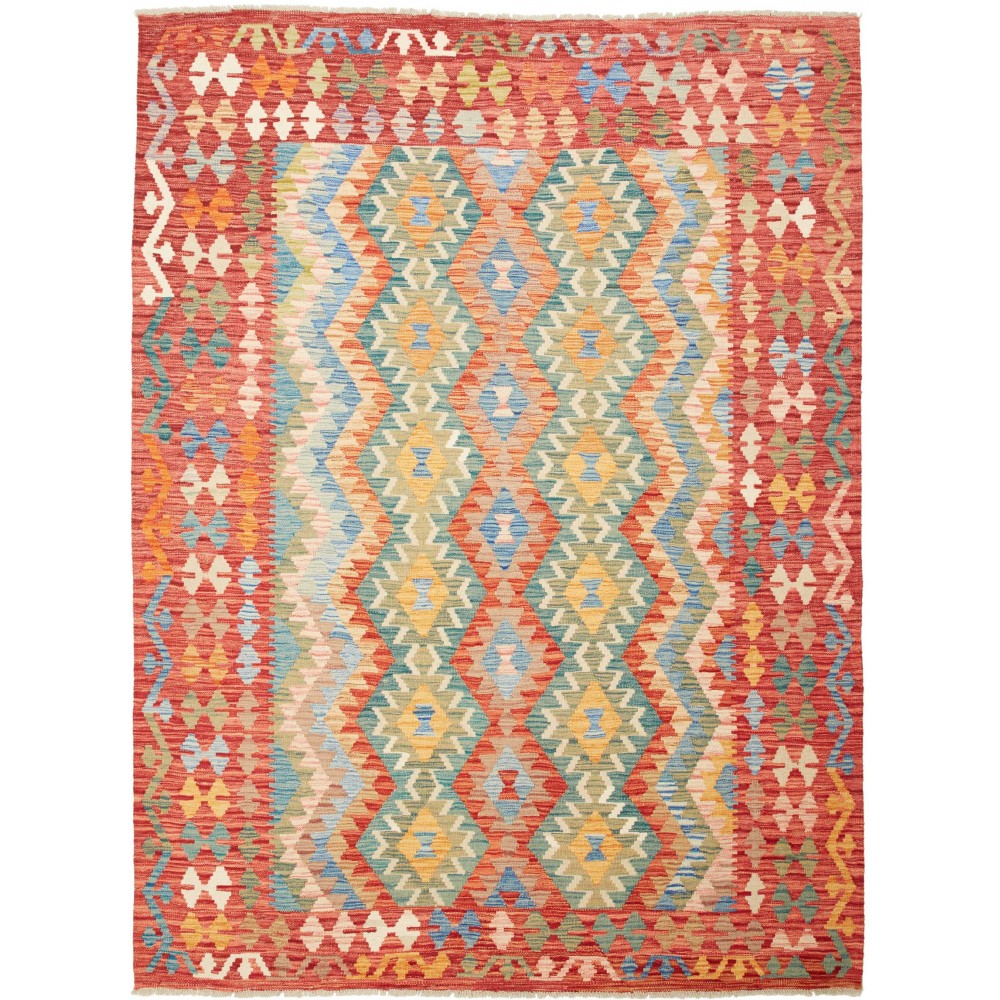 Tappeto Kilim Afghanistan marrone 181x243 Tappeto Kilim Afghanistan marrone 181x243