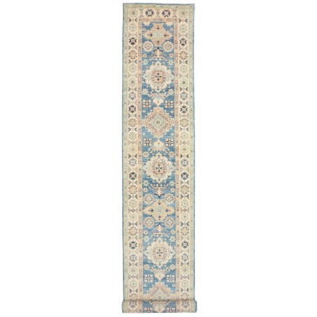 Tappeto Kazak Afghanistan beige grigio 80x488