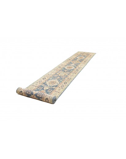 Tappeto Kazak Afghanistan beige grigio 80x488