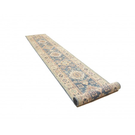 Tappeto Kazak Afghanistan beige grigio 80x488