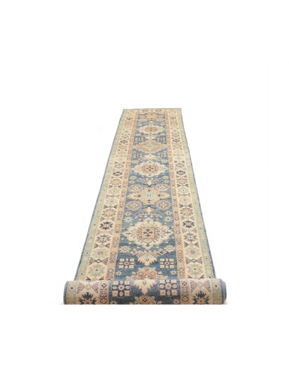 Tappeto Kazak Afghanistan beige grigio 80x488