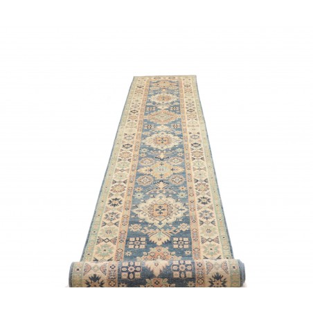 Tappeto Kazak Afghanistan beige grigio 80x488