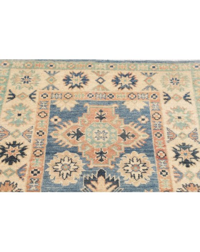 Tappeto Kazak Afghanistan beige grigio 80x488
