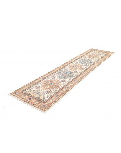 Tappeto Kazak Afghanistan beige grigio 77x292