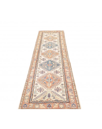 Tappeto Kazak Afghanistan beige grigio 77x292