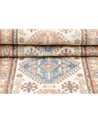 Tappeto Kazak Afghanistan beige grigio 77x292