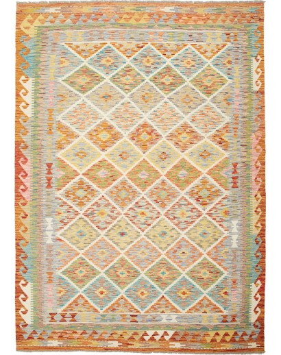 Tappeto Kilim Afghanistan marrone 177x254
