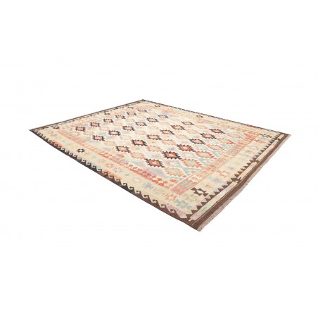 Tappeto Kilim Afghanistan bianco verde 255x304