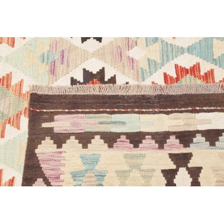 Tappeto Kilim Afghanistan bianco verde 255x304