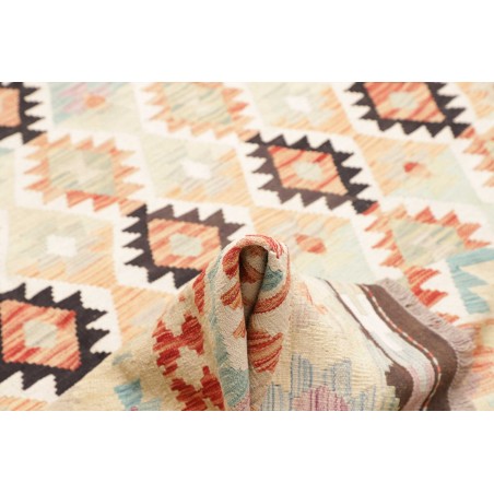 Tappeto Kilim Afghanistan bianco verde 255x304