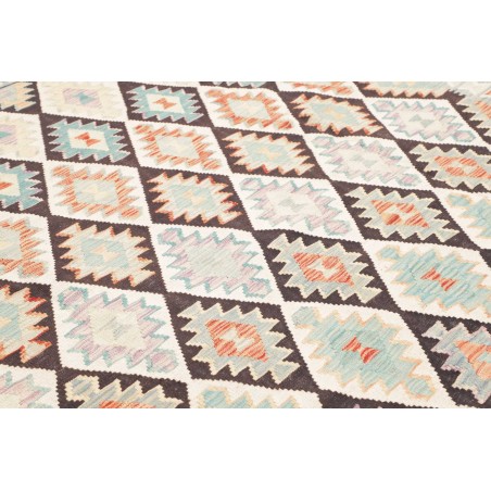 Tappeto Kilim Afghanistan bianco azzurro 262x290