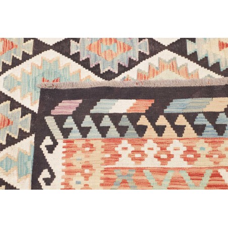 Tappeto Kilim Afghanistan bianco azzurro 262x290