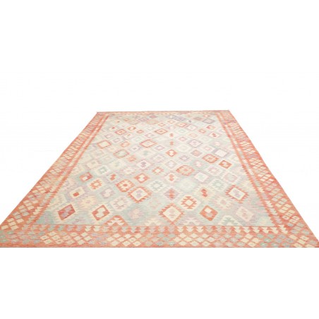 Tappeto Kilim Afghanistan bianco marrone 255x345