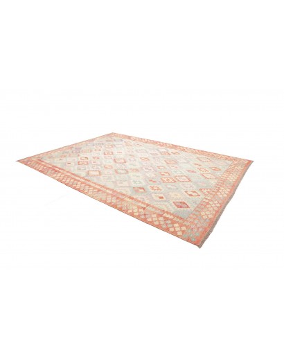 Tappeto Kilim Afghanistan bianco marrone 255x345